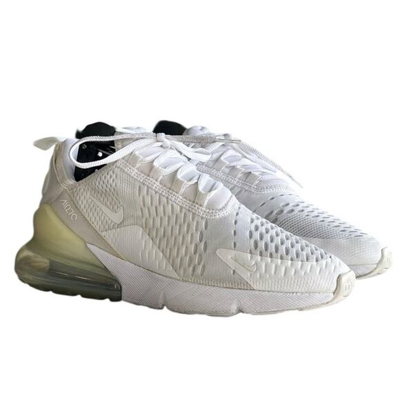 Boys Nike Air Max 270 943345-103 Mesh Athletic Running Sneaker Shoes SZ 7 White - Picture 3 of 6